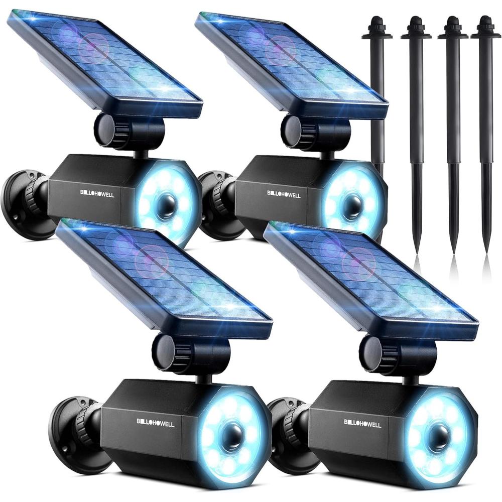 image:imageBellHowell Bionic Spotlight Motion Solar Spot Lights Outdoor Waterproof Landscape Light Outdoor Solar Yard Lighting Weather Resistant Super Bright LED Lights for Garden Lawn As Seen On TV4 Pack