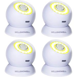 Bell and Howell Bionic Light Motion-Sensing, Portable, Powerful, Bright COB LED Lights As Seen On TV (Set of 4)