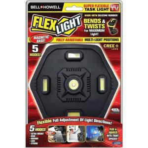 Bell+Howell Flexible LED Work Light with 5 Modes, Magnetic, Solar Powered